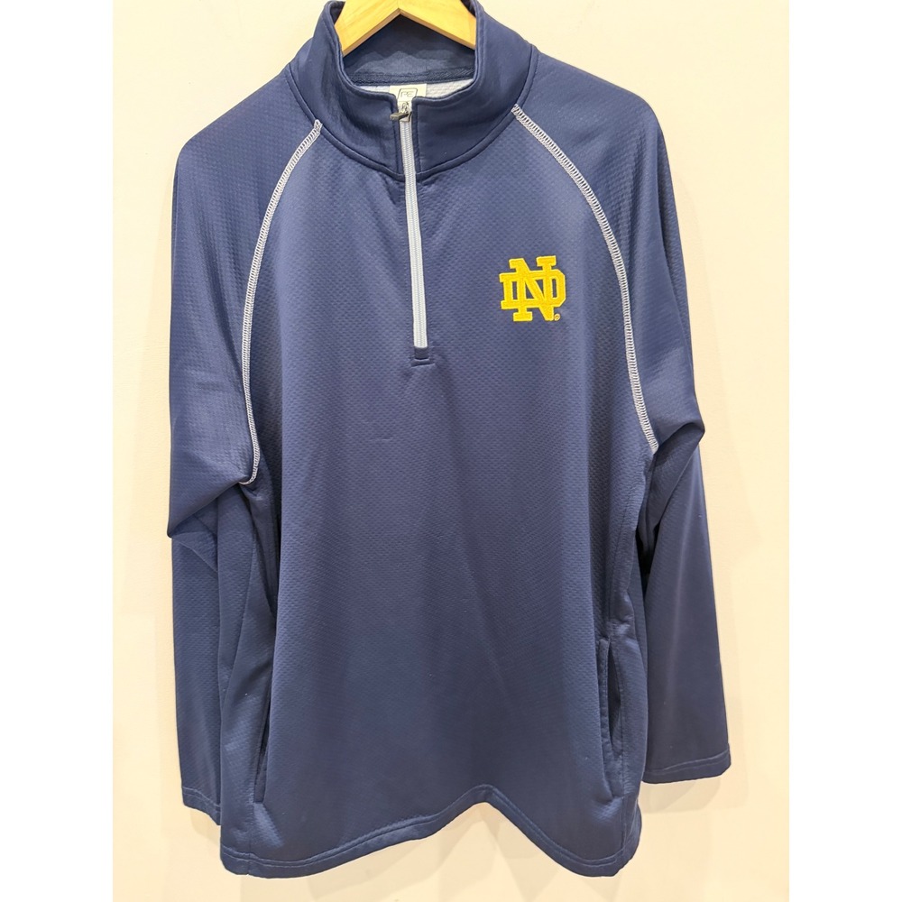 ProEdge Notre Dame Fighting Irish Mens Pullover‎ Jacket L G G Navy Gold